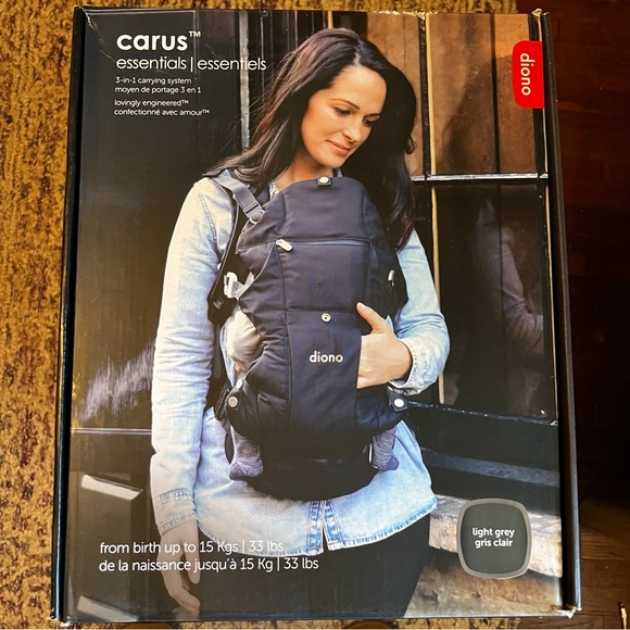 Diono Carus Essentials - 3-in-1 Carrying System in Light Grey New in Box - Picture 4 of 8
